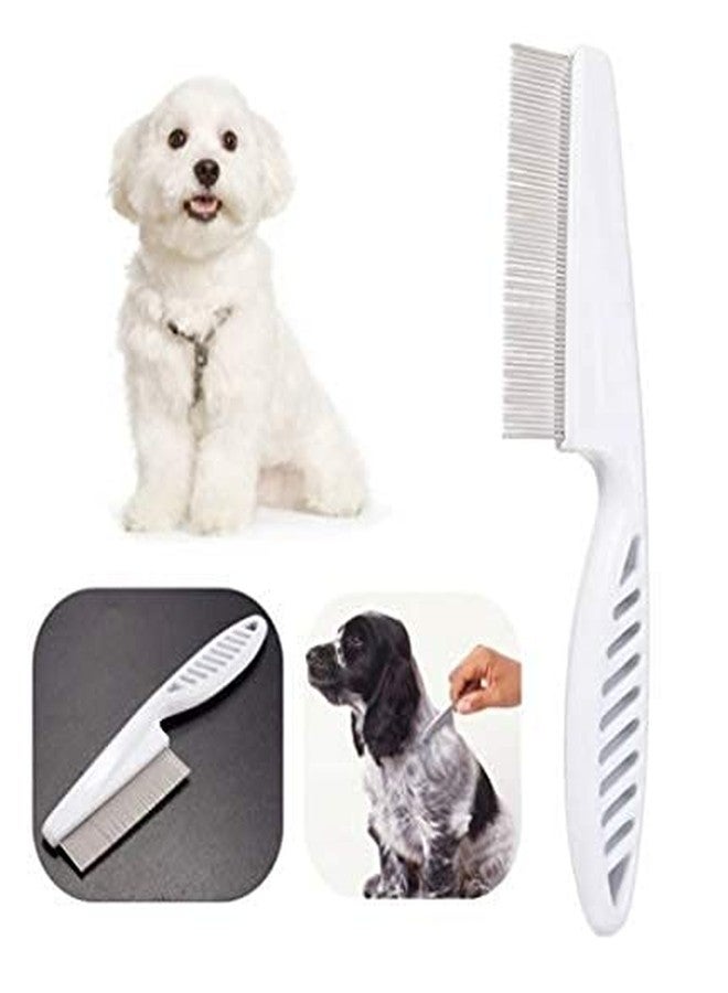 KittuPet مشط كيتو بيت للبراغيث - متوسط الحجم للكلاب والقطط لتنظيف وإزالة القراد والبراغيث (أبيض) - Image 4